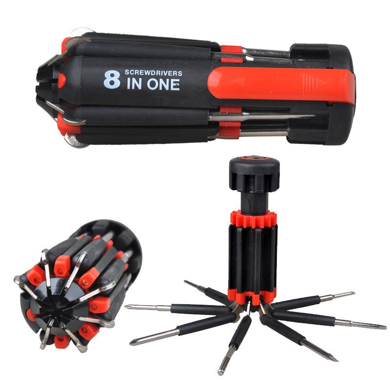 Buy 8 In 1 MultiScrewdriver torch / tool kit /screwdriver with torch
